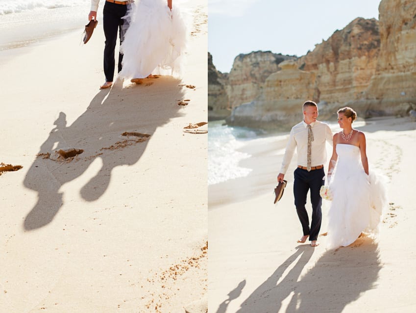 elopement on the beach Algarve