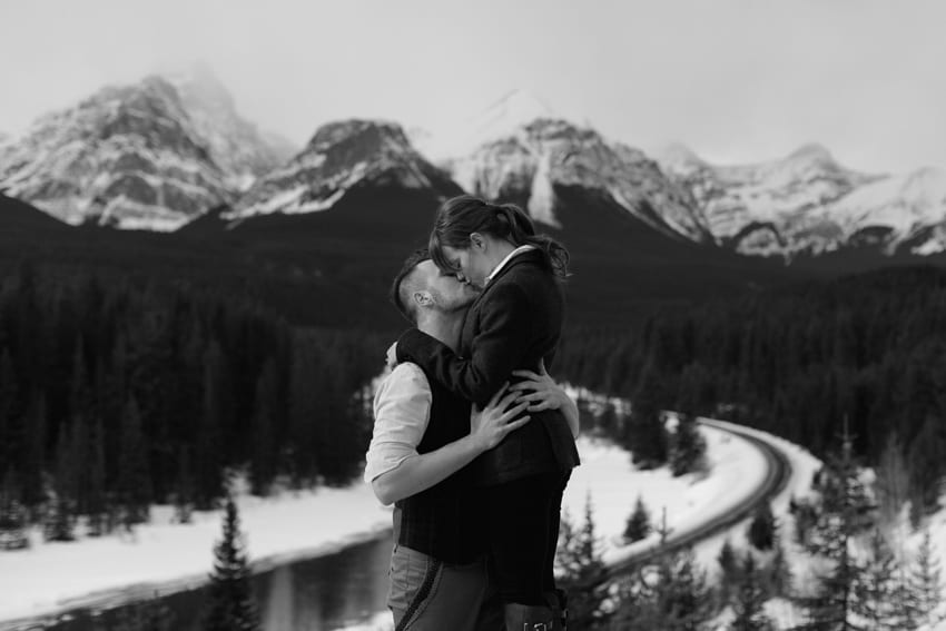 Lake Louise engagement wedding photography