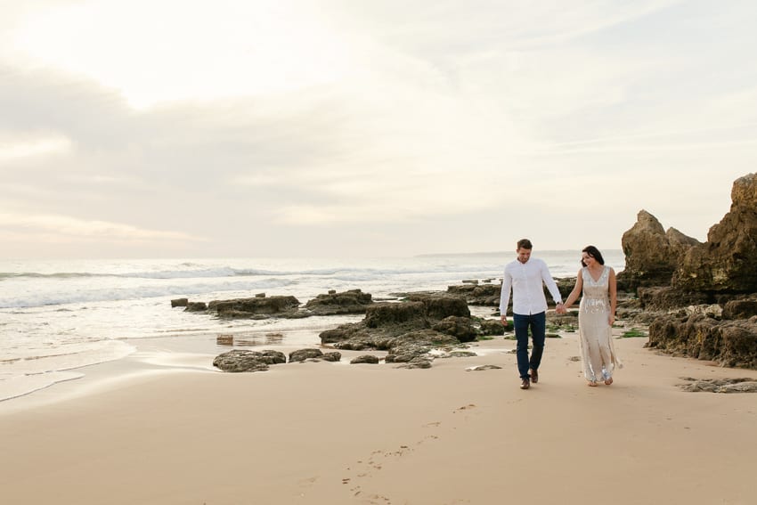 Portugal beach wedding engagement