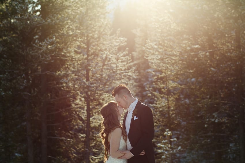 winter wedding in Lake Louise