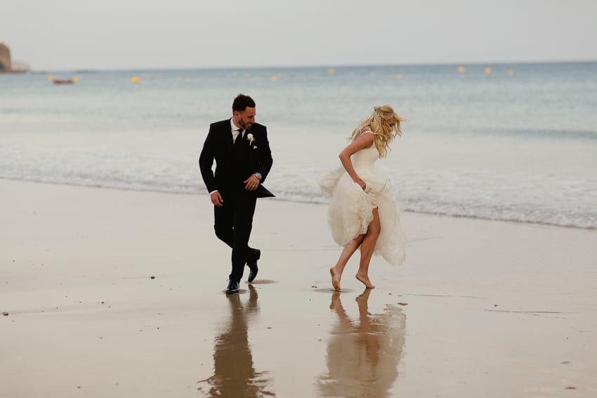 Algarve beach destination wedding