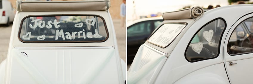 wedding car vintage bug