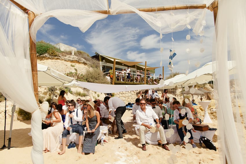 beach ceremony, Sao Lourenco, Algarve
