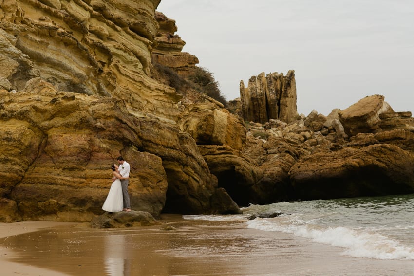 beach wedding elopement Algarve Portugal-89