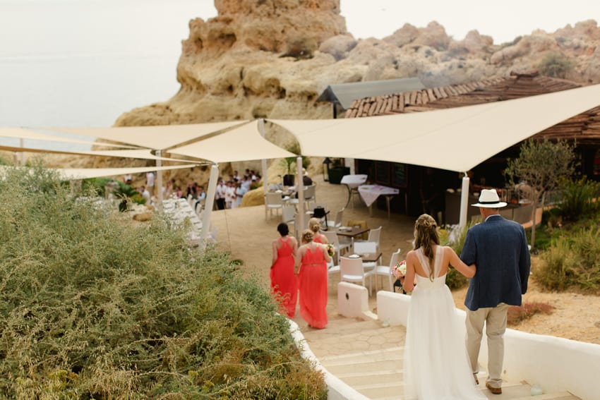 outdoor ceremony Algarve wedding