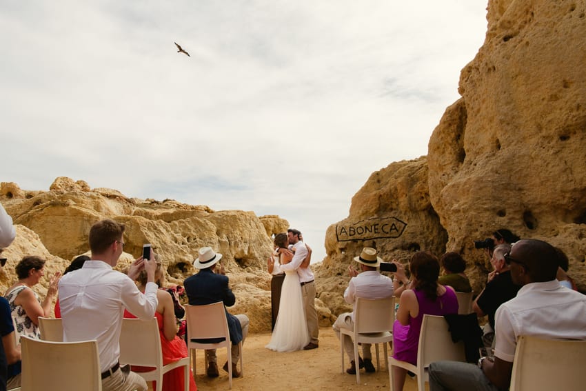 outdoor ceremony Algarve wedding