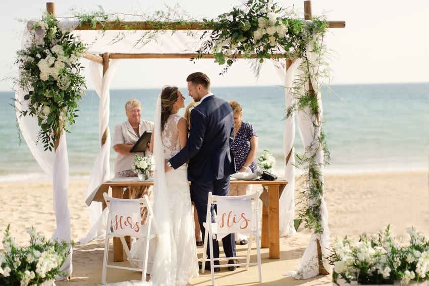 beach wedding Algarve