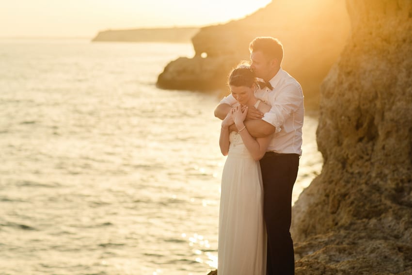 sunny wedding portraits