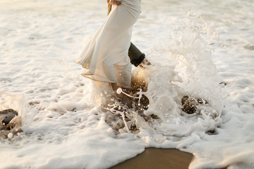 wedding by the ocean