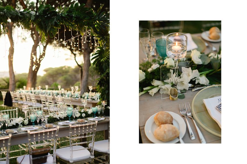wedding reception decor Algarve