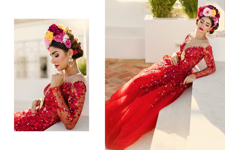 Brial fashion, red wedding dress