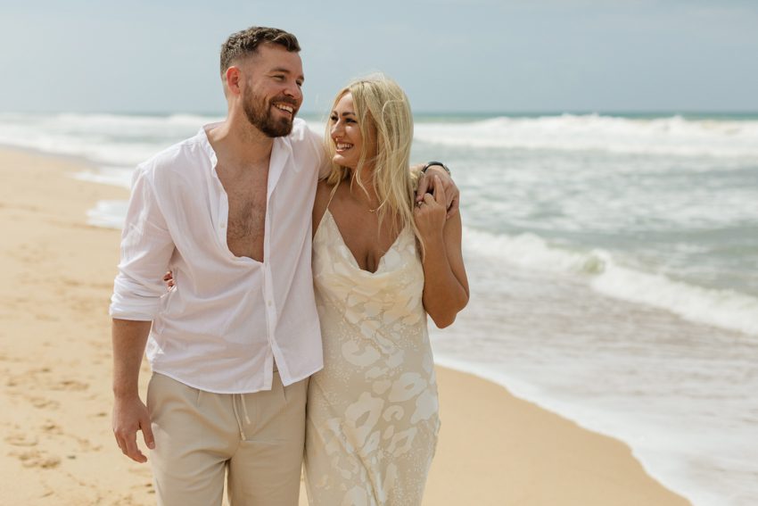 couples session on Algarve beach