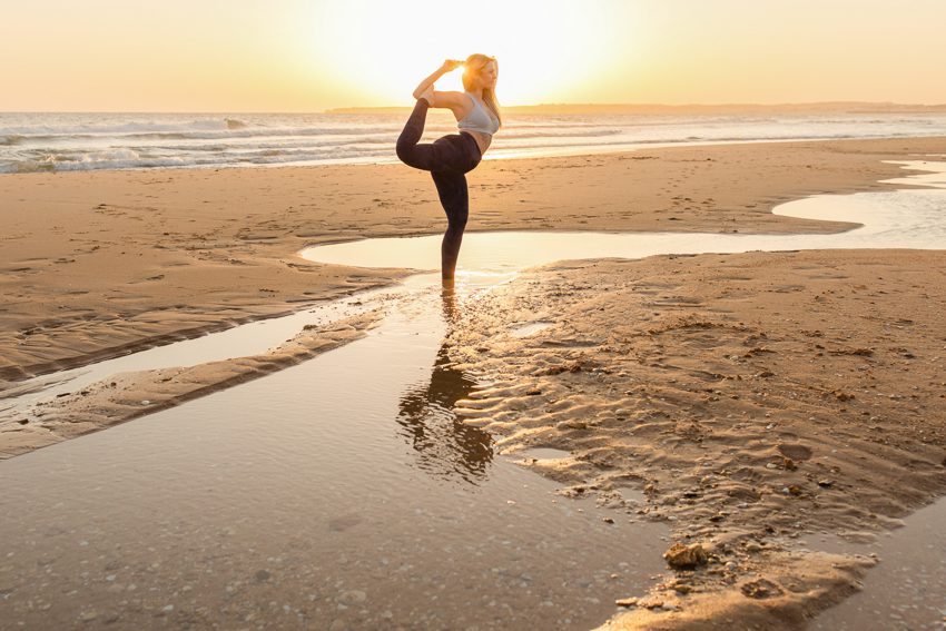 Portugal beach Yoga photoshoot