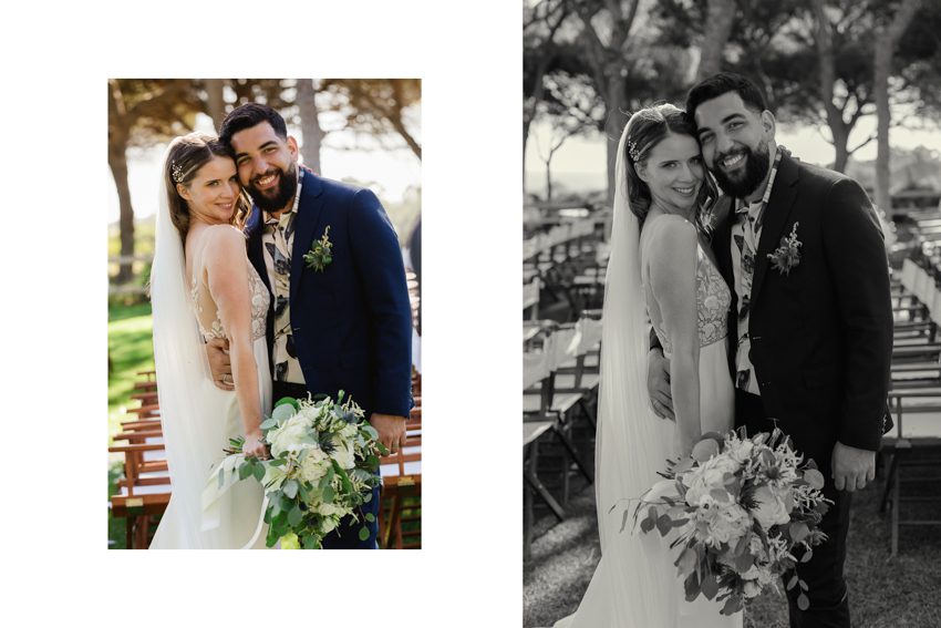 bride and groom portraits Algarve 