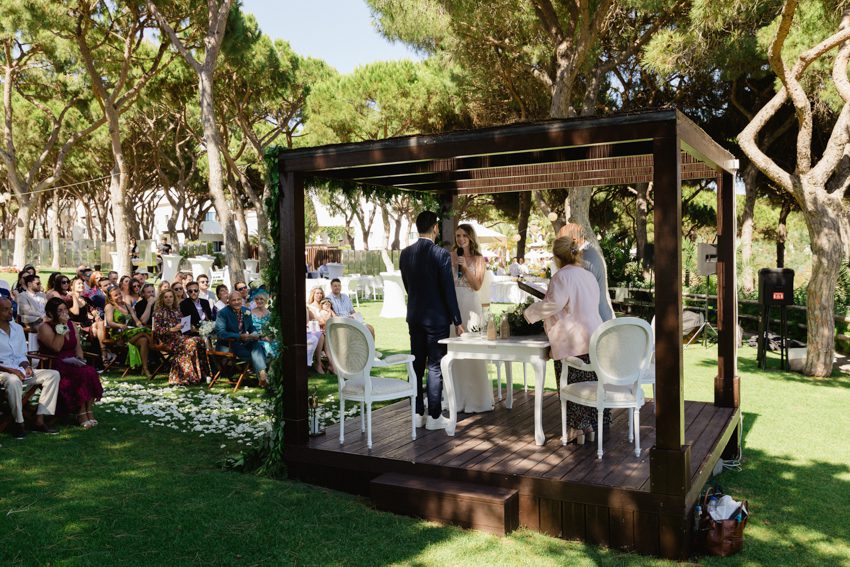 wedding ceremony Algarve Portugal 