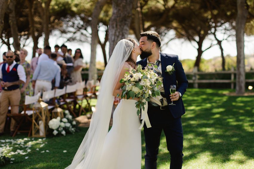 bride and groom Algarve