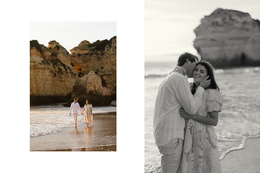 Portrait photography Algarve Portugal, engagement session photos