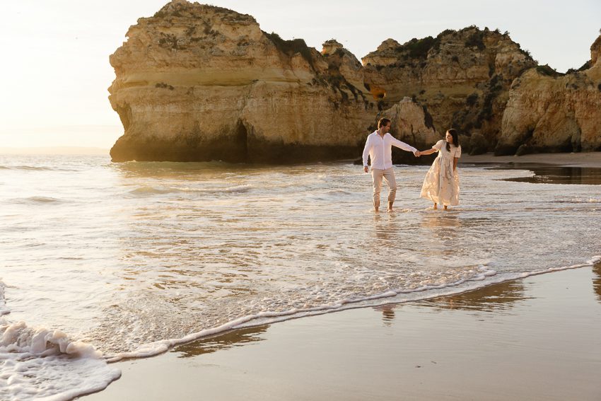 wedding engagement session in Algarve Portugal, wedding photography Portugal