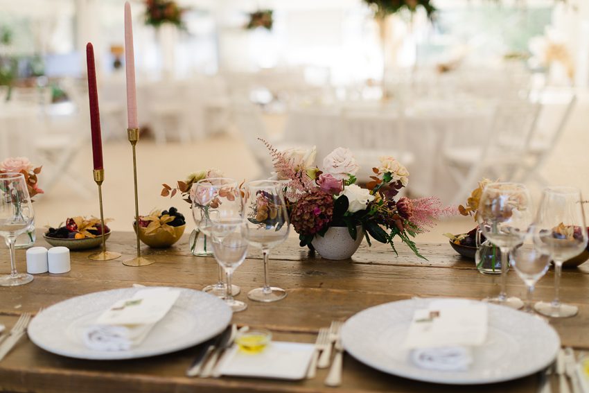 wedding table decor Algarve