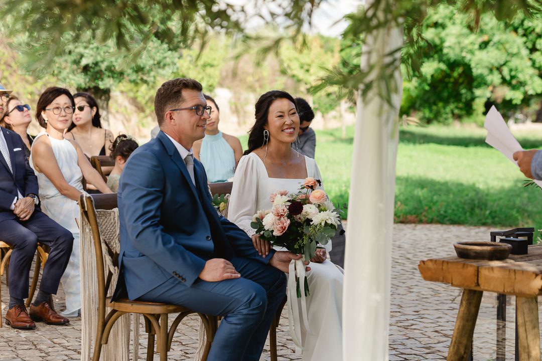 wedding ceremony, bride and groom, Portugal wedding, Algarve wedding