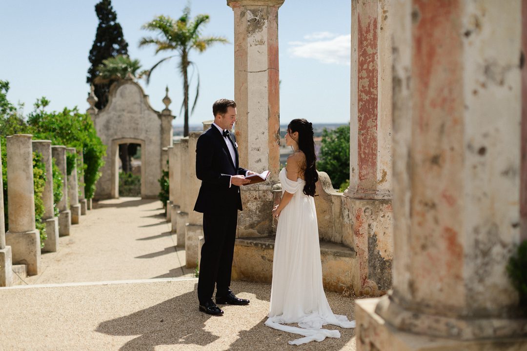 Portugal Elopement Estoi Palace