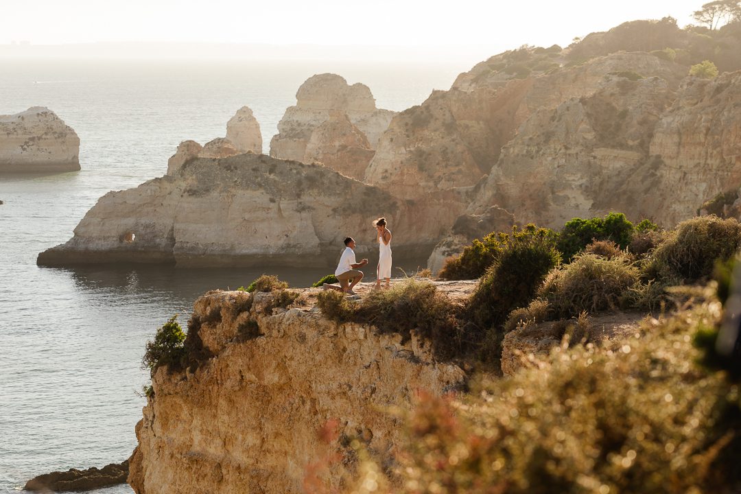 destination engagement proposal, lifestyle photography Algarve Portugal, Portugal wedding engagement session