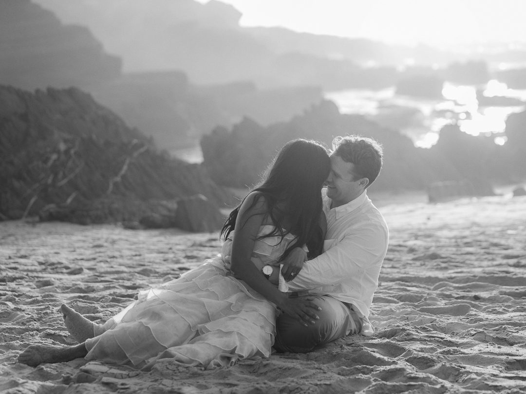 destination engagement session in Portugal, beach couples shoot Portugal, Algarve beach lifestyle shoot