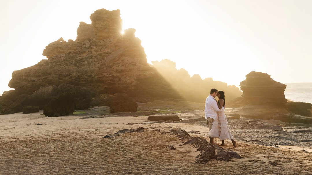 destination engagement session in Portugal, beach couples shoot Portugal, Algarve beach lifestyle shoot