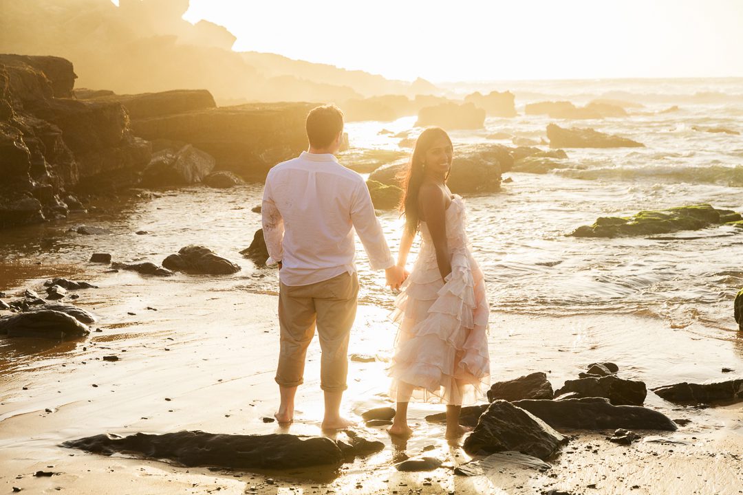 destination engagement session in Portugal, beach couples shoot Portugal, Algarve beach lifestyle shoot