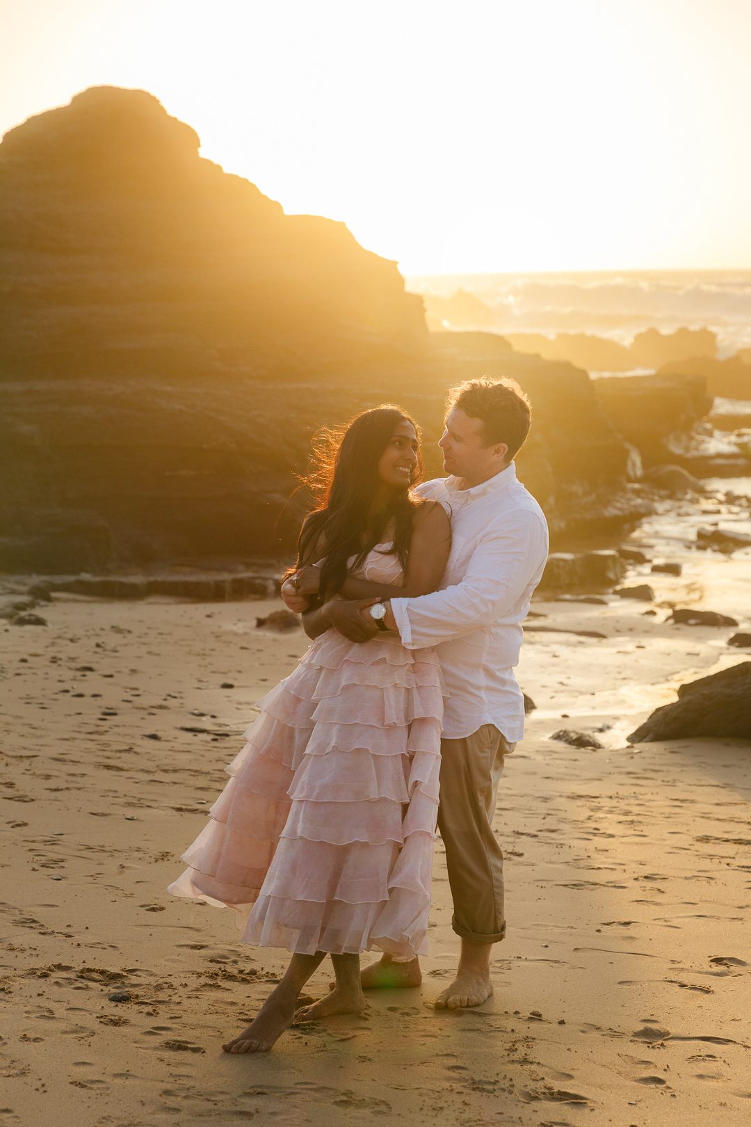 destination engagement session in Portugal, beach couples shoot Portugal, Algarve beach lifestyle shoot