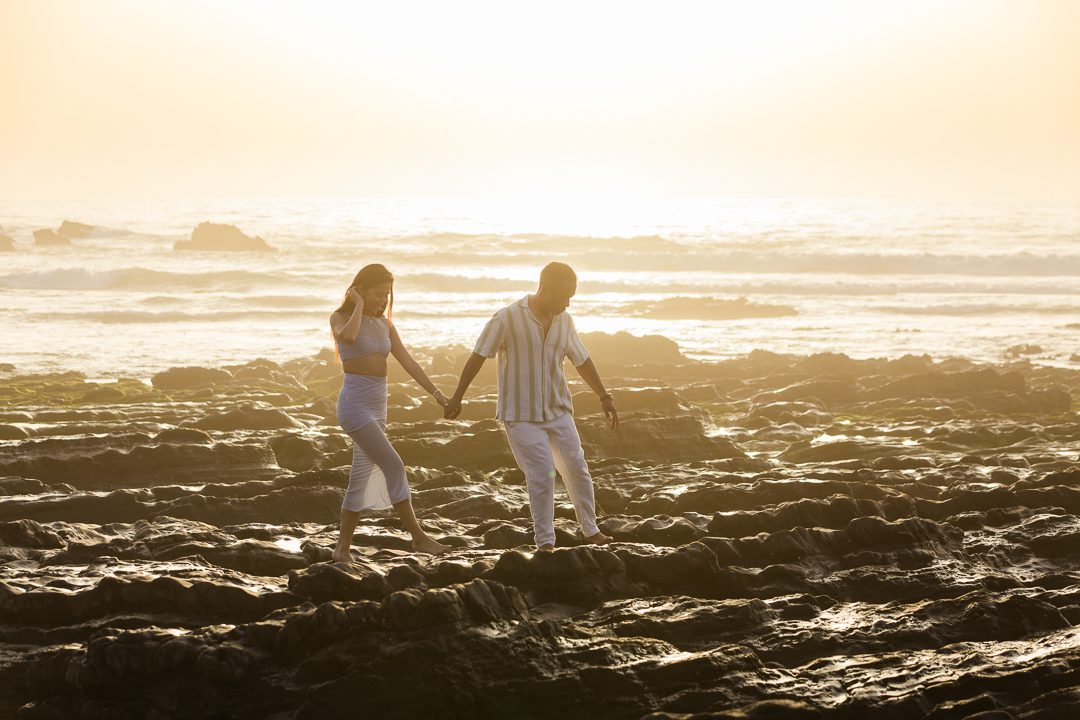Algarve Portugal couples photoshoot on the west coast beach