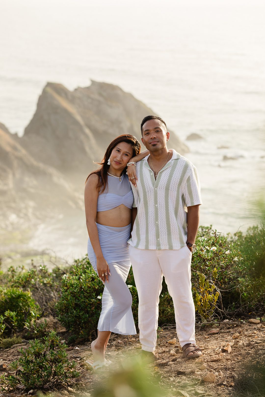 destination couple shoot algarve Portugal ocean cliffs sunset
