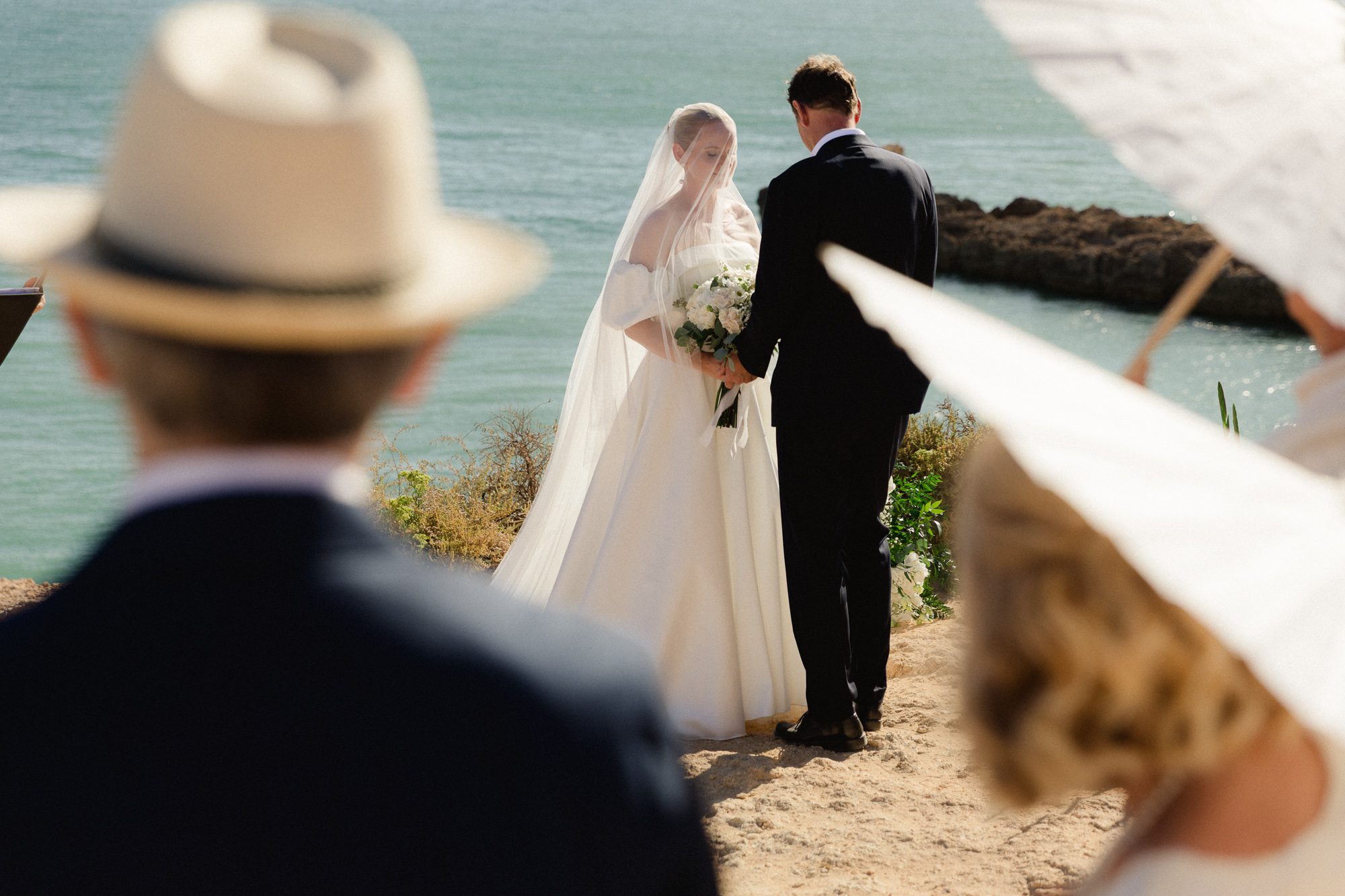 intimate wedding ceremony in the Algarve Portugal
