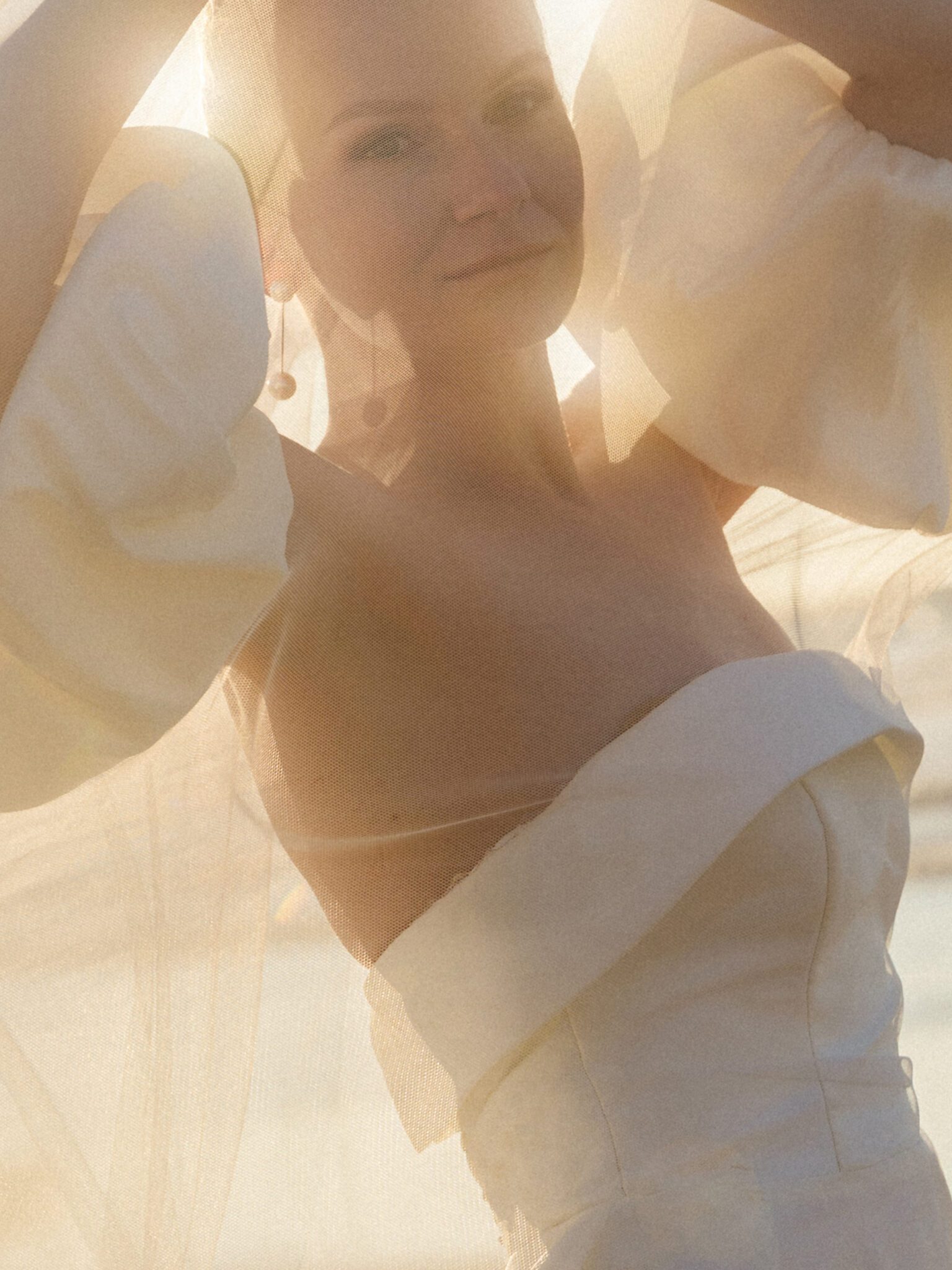 Wild Algarve beach at sunset bridal portraits
