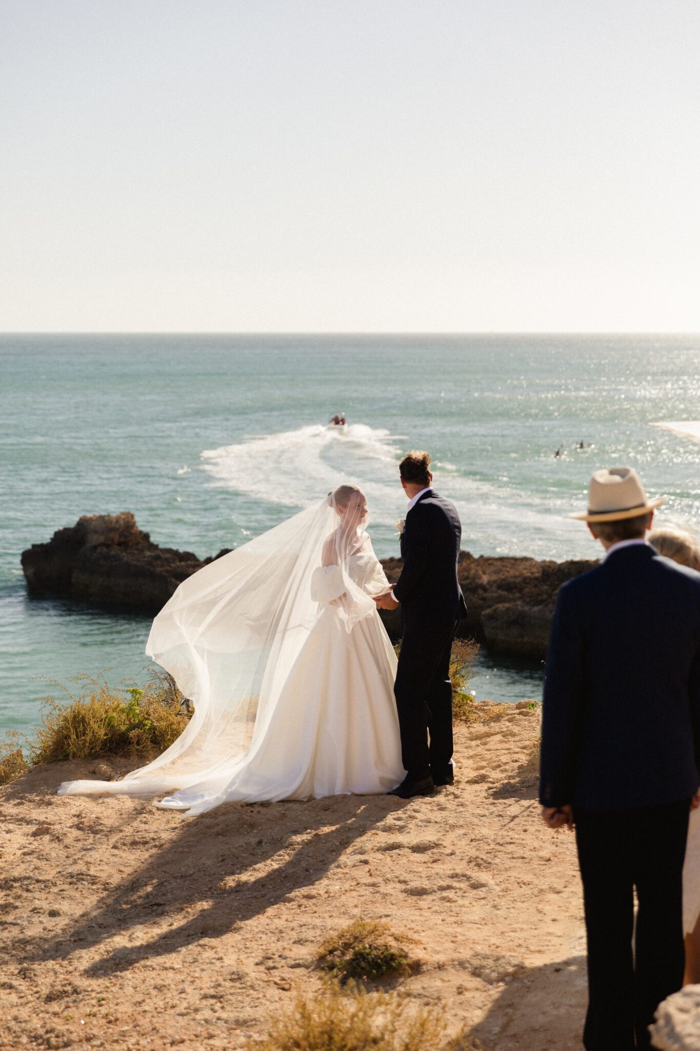intimate wedding ceremony in the Algarve Portugal
