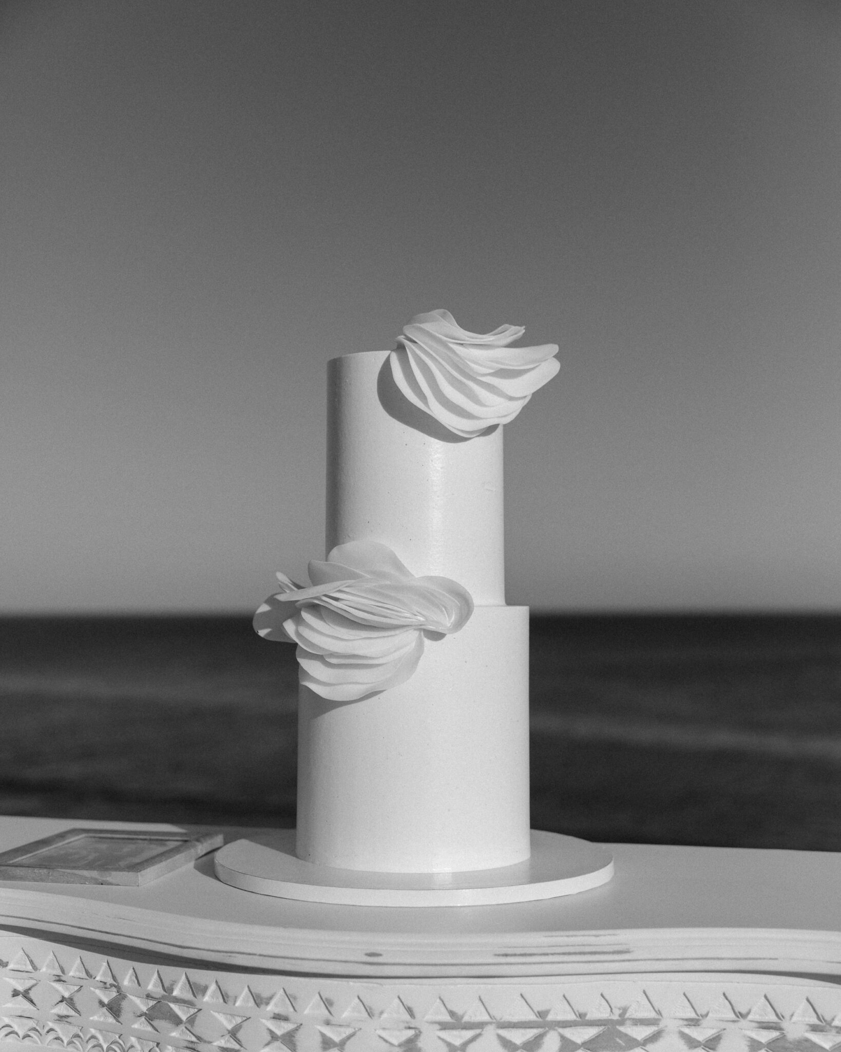 wedding cake and Champaign toast at an intimate Portugal Elopement
