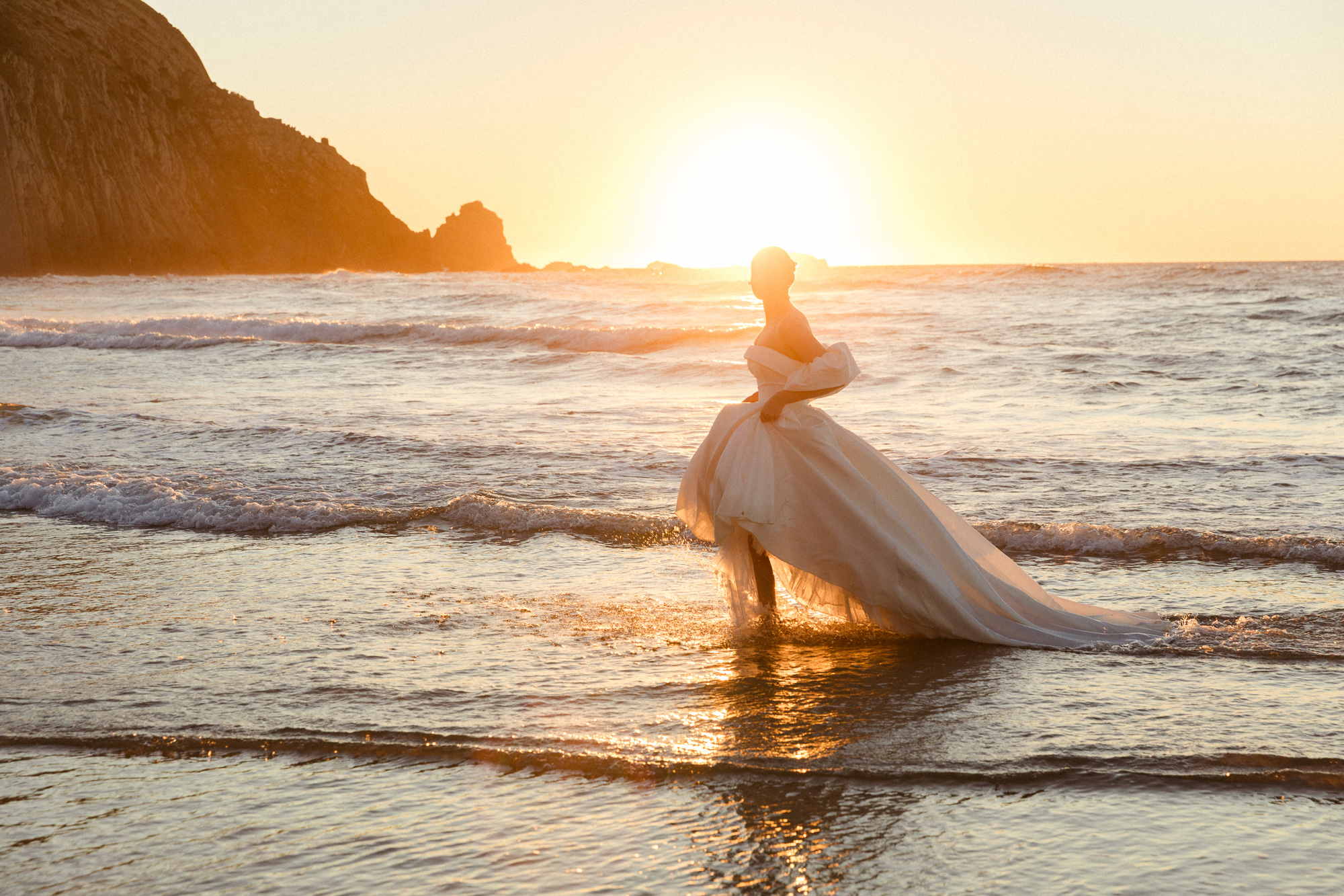 Romantic destination elopement in Algarve Portugal

