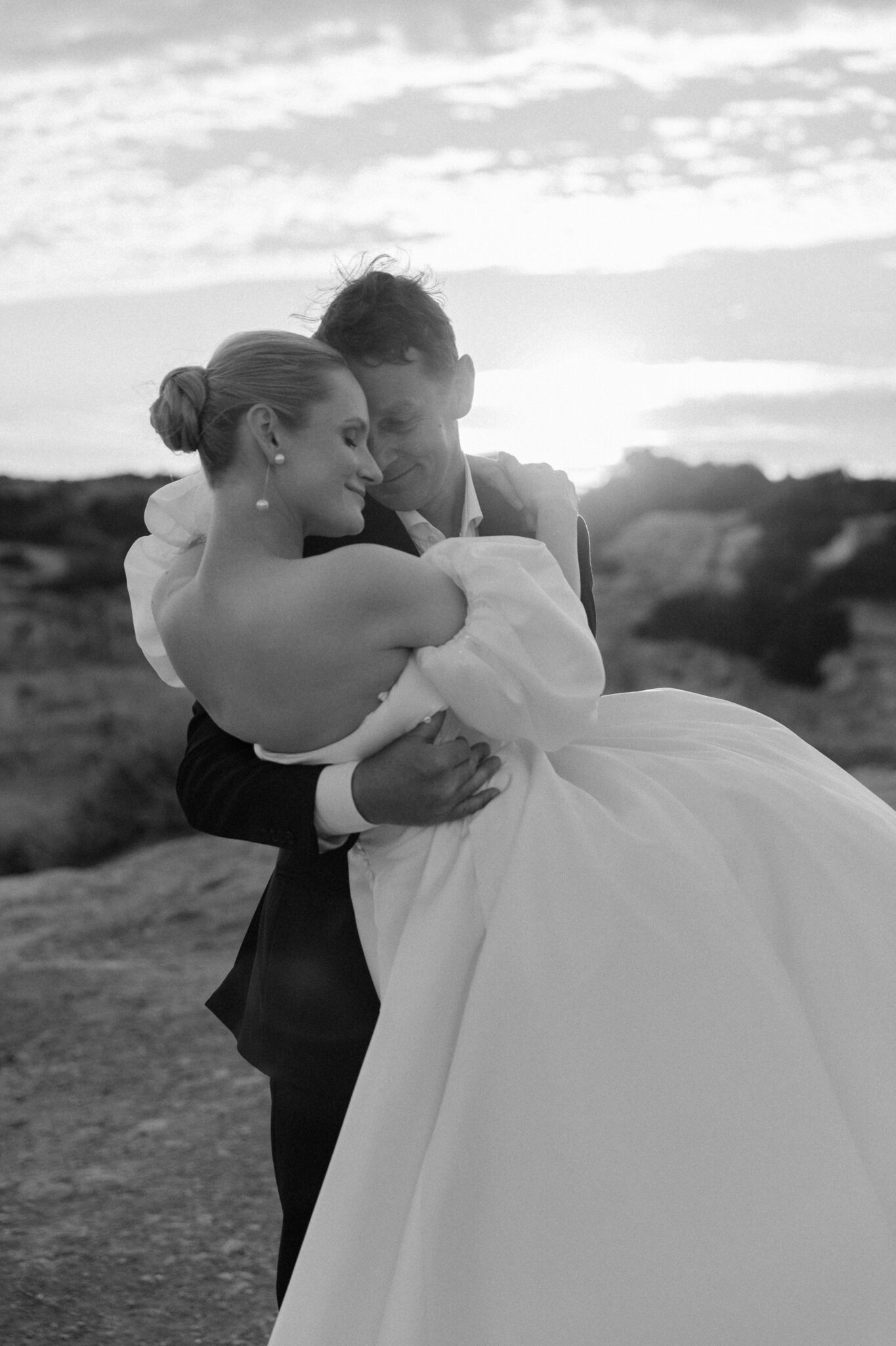 Cliff top elopement in Algarve Portugal